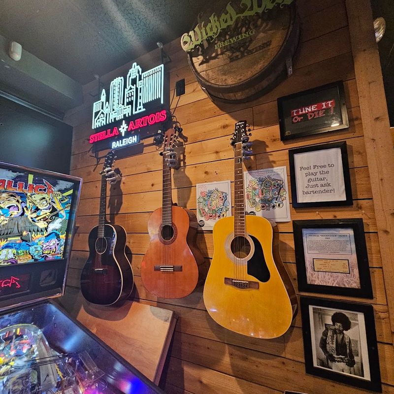 Rock and Roll Memorabilia Covering Every Wall