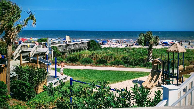 Sand Volleyball Court for Active Beachgoers