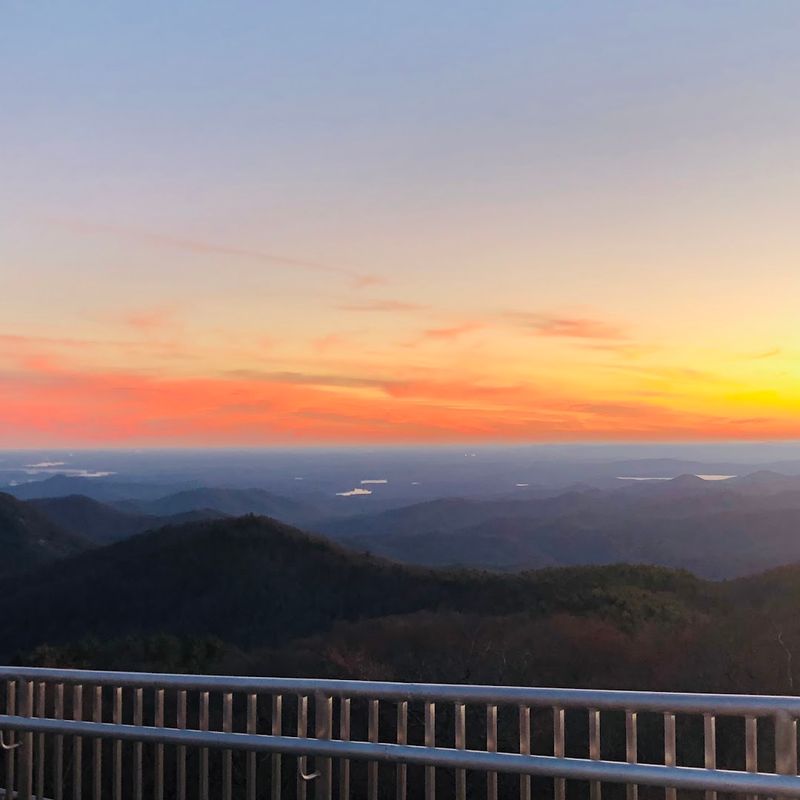 Sassafras Mountain Observation Tower - Sunset, South Carolina