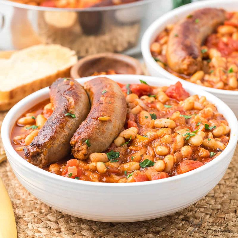 Sausage and beans