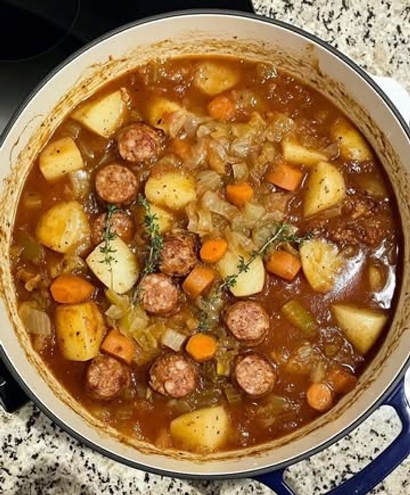 Sausage and potato stew