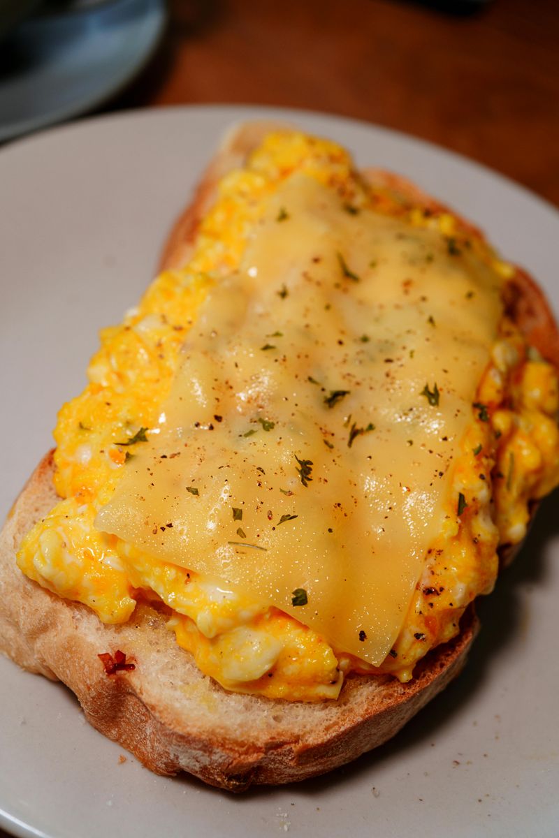 Scrambled Eggs with Toast