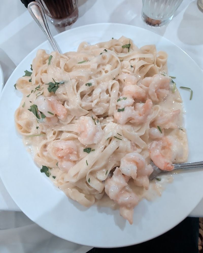 Shrimp Alfredo Cooked to Absolute Perfection