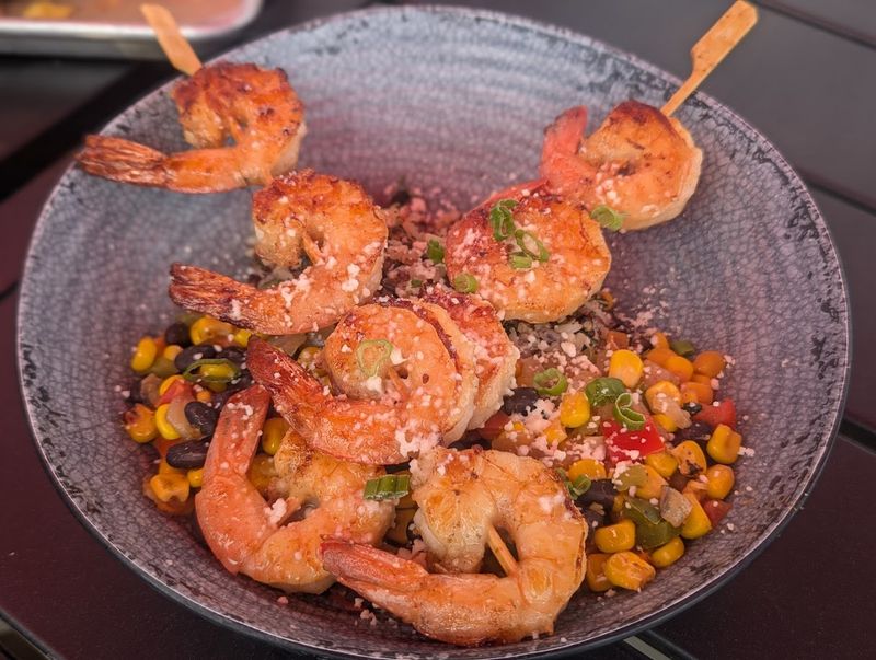 Shrimp Skewers Loaded With Flavor and Sides