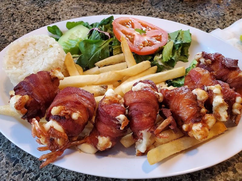 Shrimp Wrapped in Bacon and Cheese