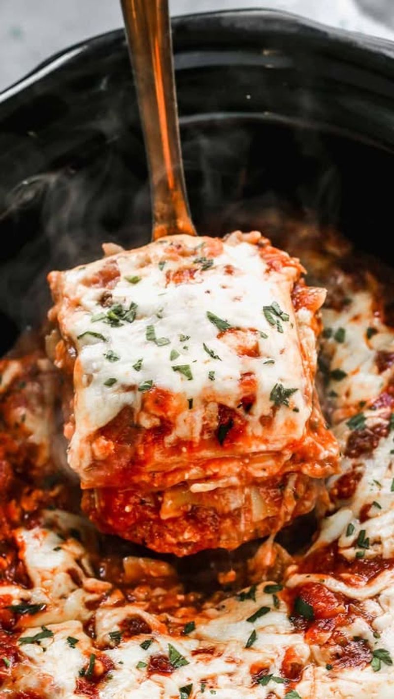 Slow cooker lasagna Slow cooker lasagna