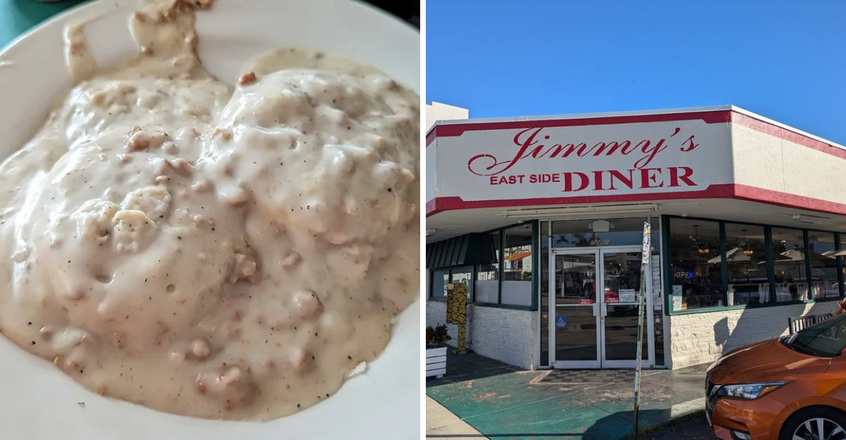 Some of Floridas best biscuits and gravy are served inside this retro diner