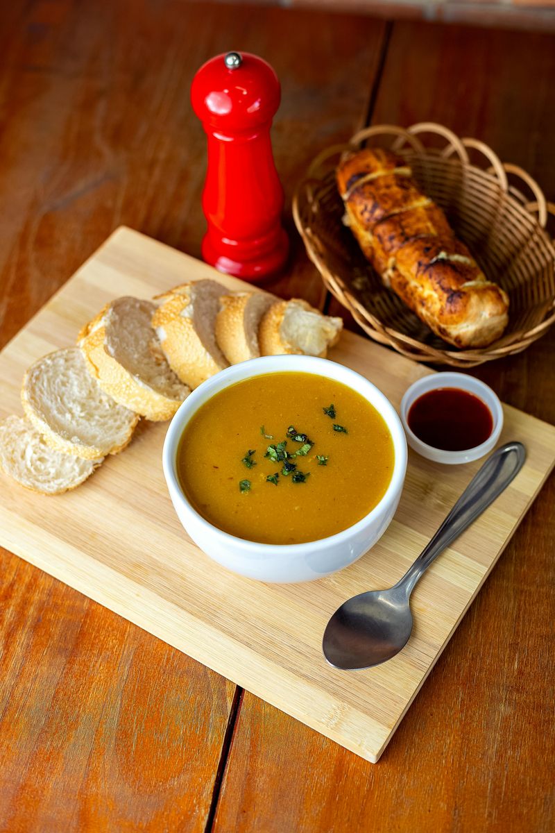 Soup and bread