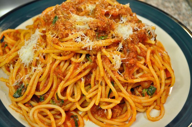 Spaghetti with meat sauce