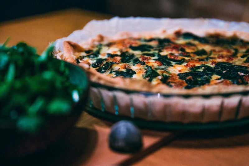 Spinach quiche