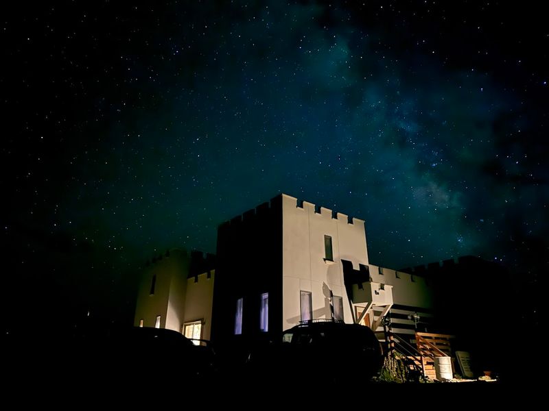 Stargazing From the Castle Rooftop