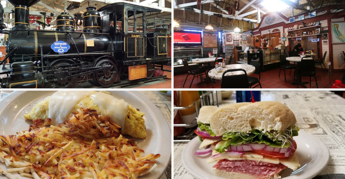 Step aboard this charming train themed California restaurant for a dining experience youll never forget
