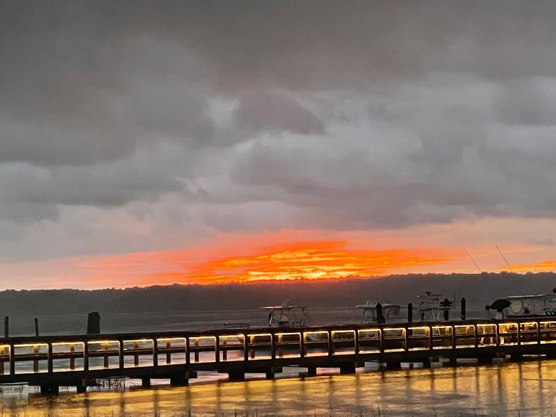 Sunset Watching From the Dock