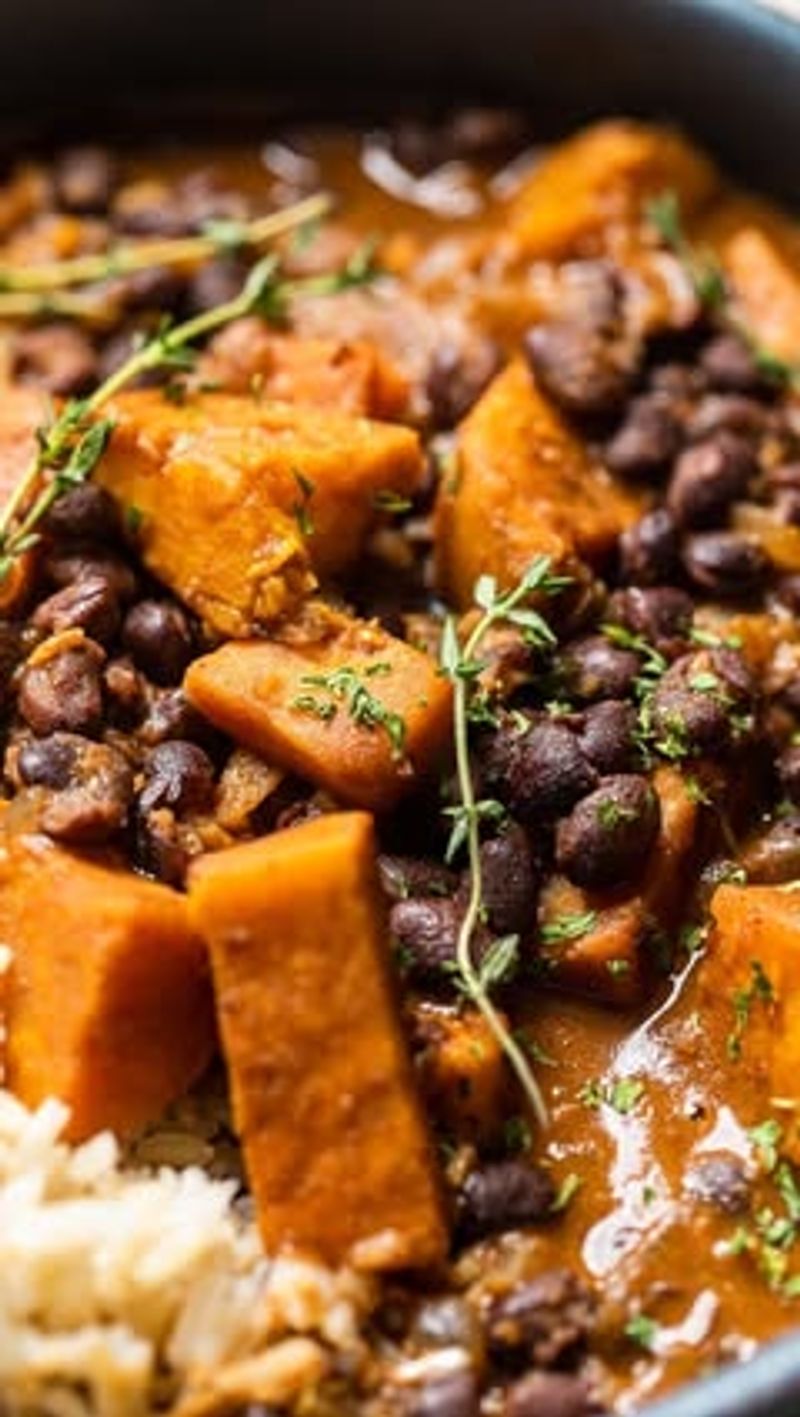Sweet potato and black bean stew