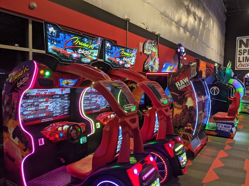 The Arcade Area That Keeps Everyone Entertained Between Races