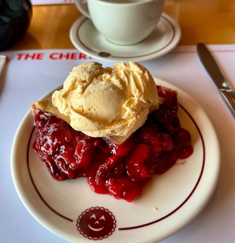 The Cherry Brownie with Ice Cream