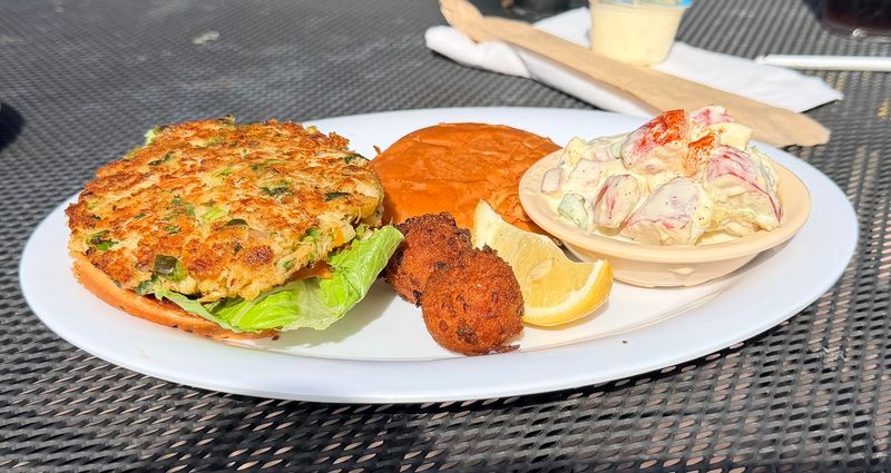 The Crab Cake Sandwich and Crab Cake Salad