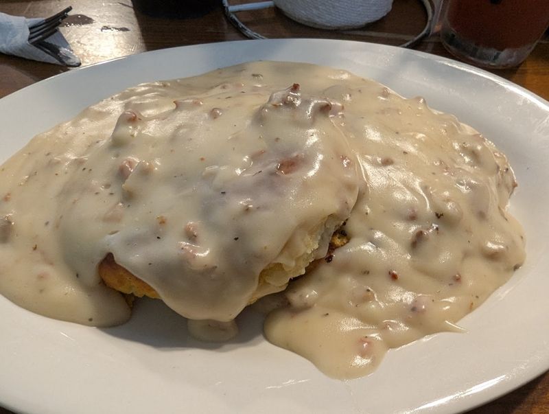 The Famous Biscuits and Sausage Gravy