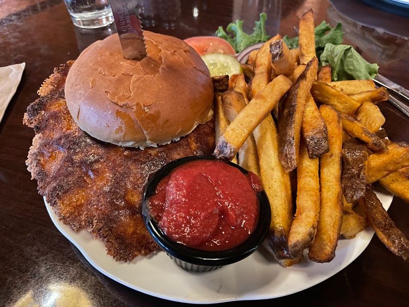 The Fried Cheese Burger with a Crispy Cheese Skirt