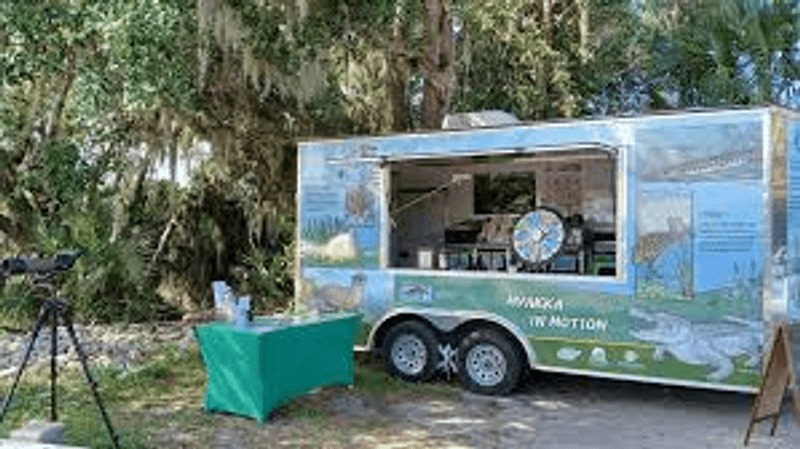 The Gift Shop and Food Truck Near the Lake