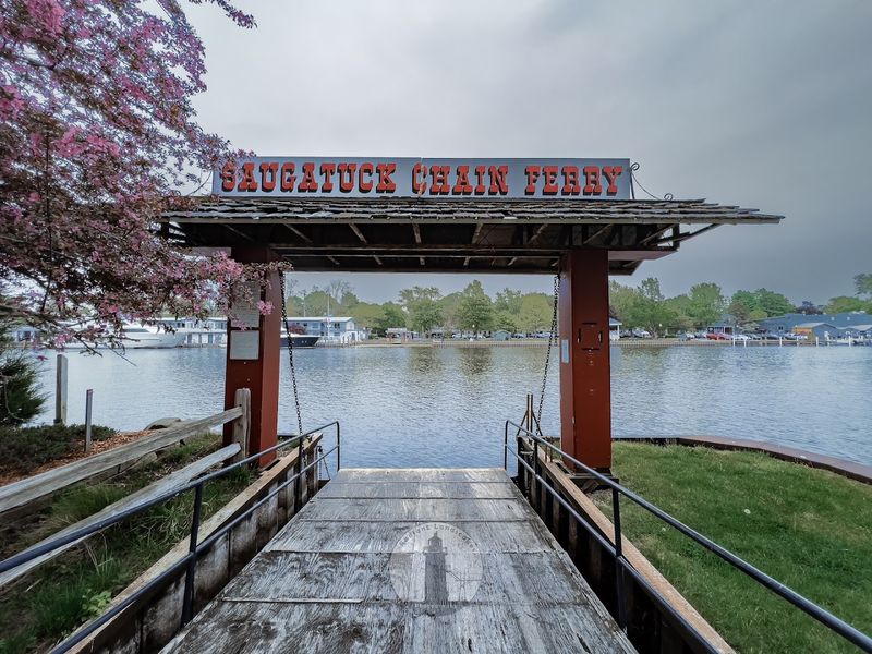 The Historic Chain Ferry Across the River The Historic Chain Ferry Across the River