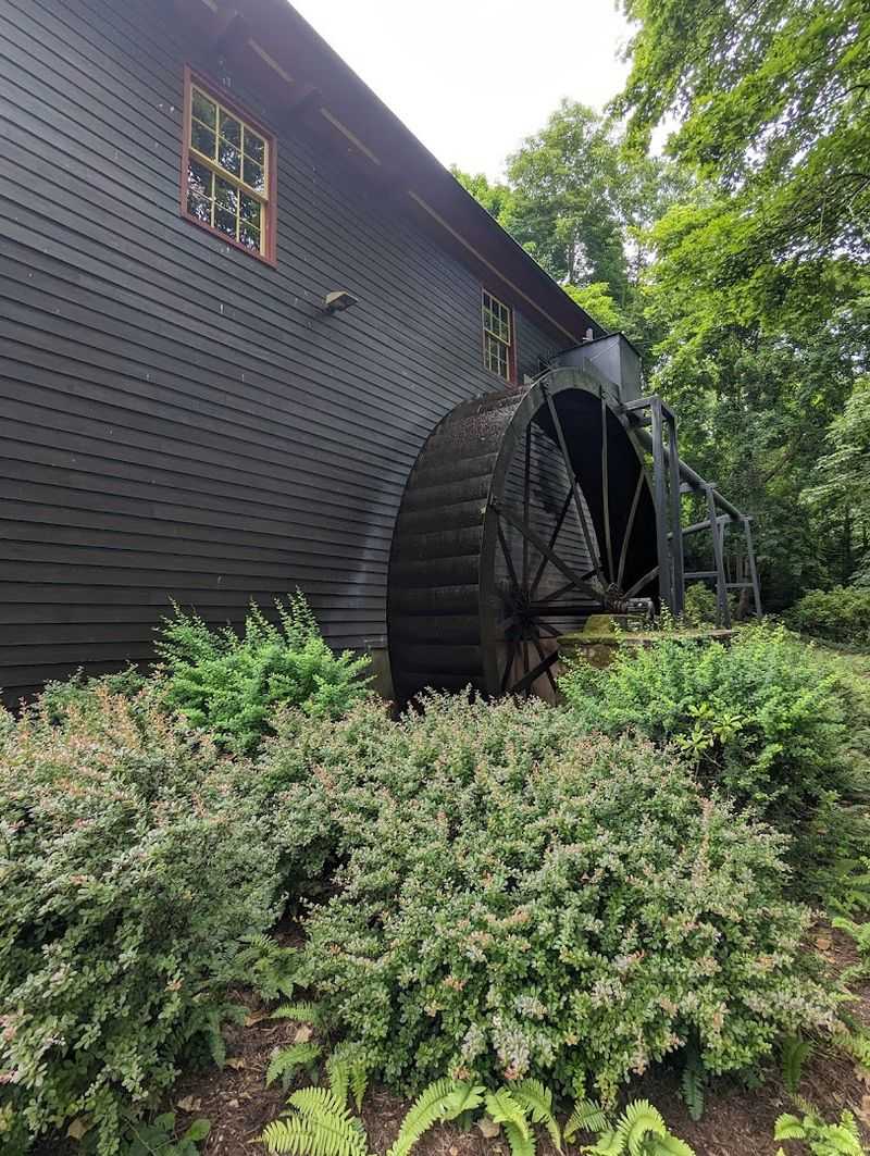 The Historic Grist Mill Behind the Building