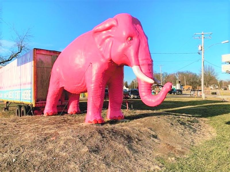 The Iconic Pink Elephant and Giant Outdoor Statues The Iconic Pink Elephant and Giant Outdoor Statues