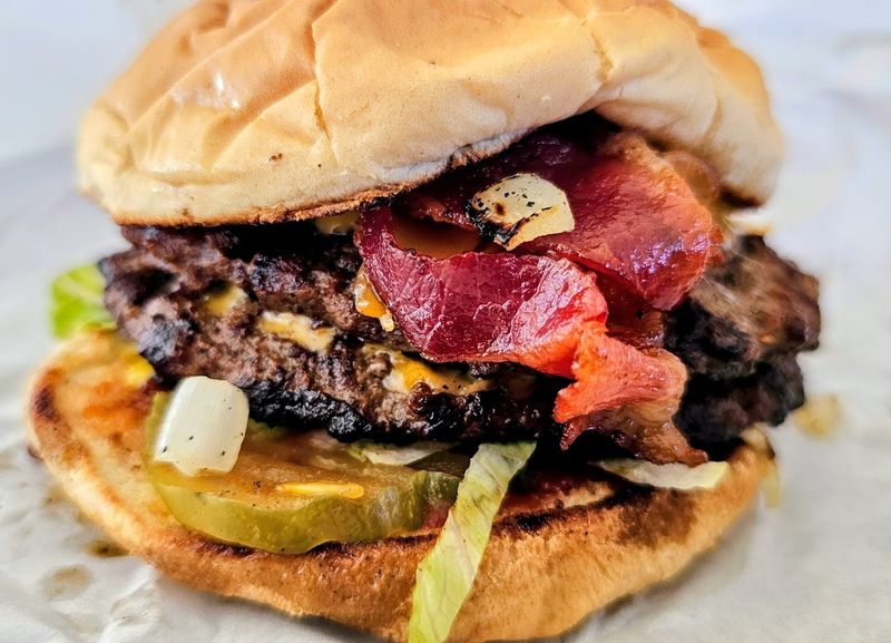 The Legendary 3/4 Pound Triple Patty Burger