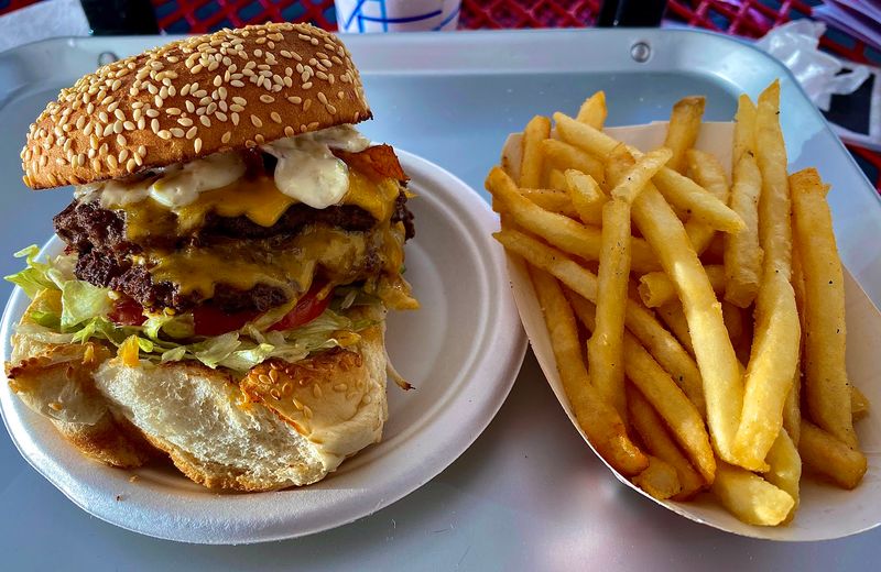 The Legendary Double Bunny Burger