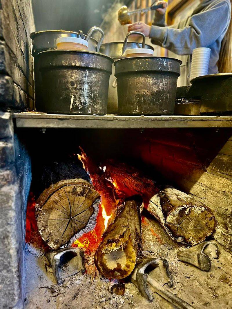 The Legendary Hickory Wood Smoker Inside the Restaurant