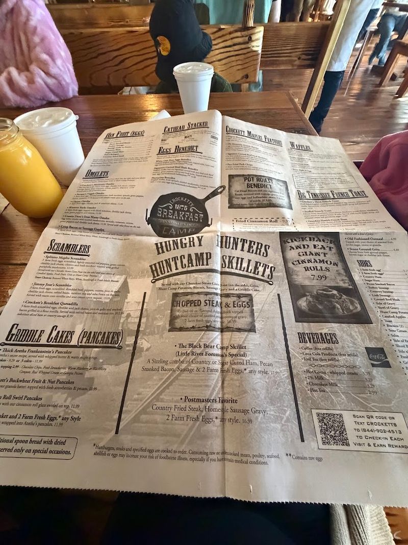 The Newspaper-Style Menu That Makes Ordering Fun