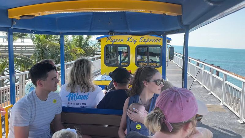 The Open-Air Train Ride Across the Old Seven Mile Bridge
