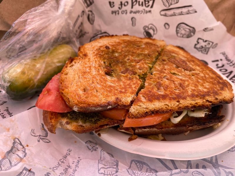 The Pesto Cheese Smoked Chicken Sandwich