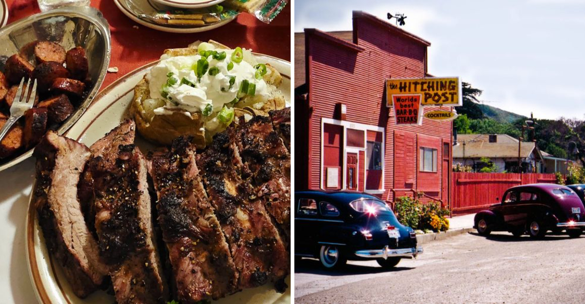 The Santa Maria style barbecue at this California restaurant is unbelievably delicious