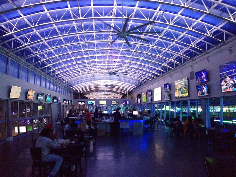 The SkyBar With a View Overlooking the Karting Action