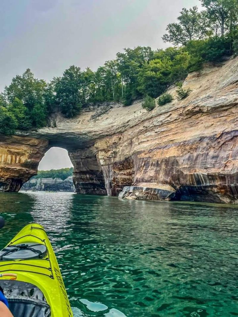The Stunning Sandstone Cliffs Along the Shore