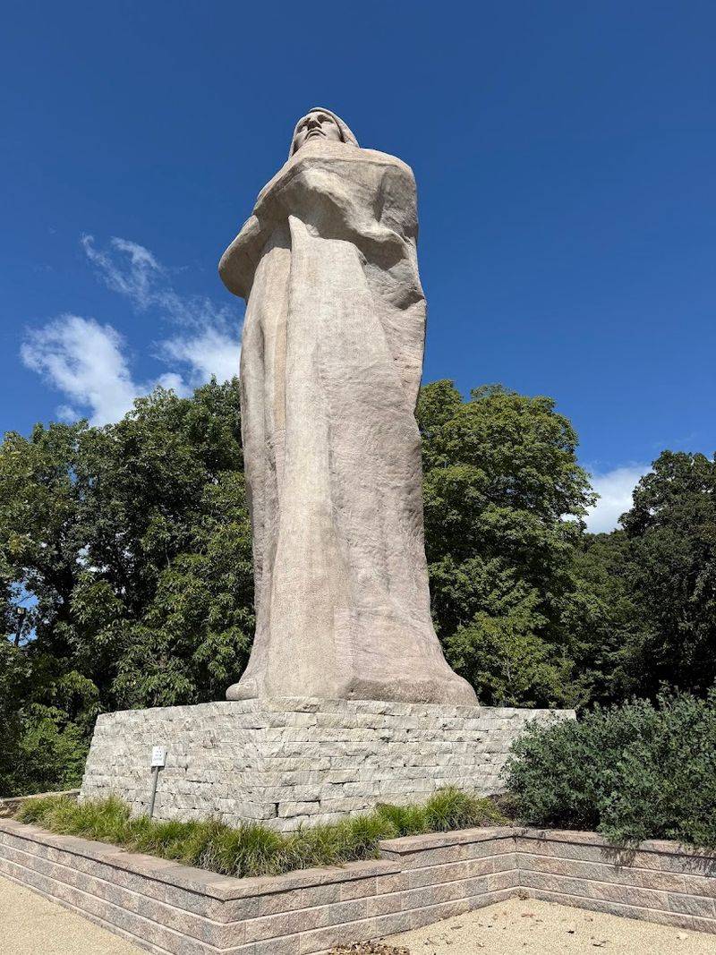 The Towering Size of the Black Hawk Statue