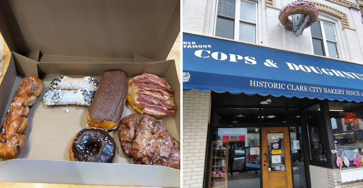 The bacon doughnuts at this cop owned Michigan bakery are absolutely worth the drive