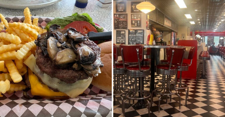 The burgers at this retro Tennessee diner are unbelievably delicious