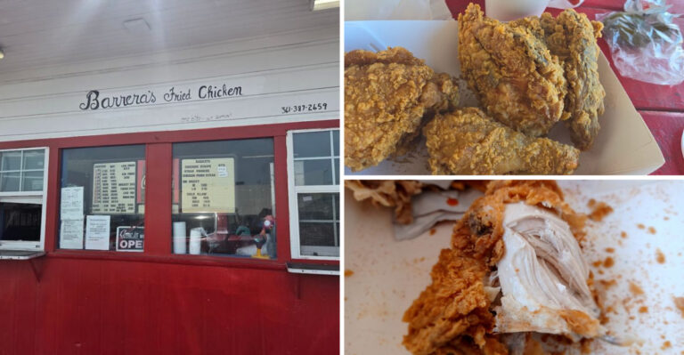 The fried chicken at this unassuming Texas restaurant is incredibly flavorful and hard to forget