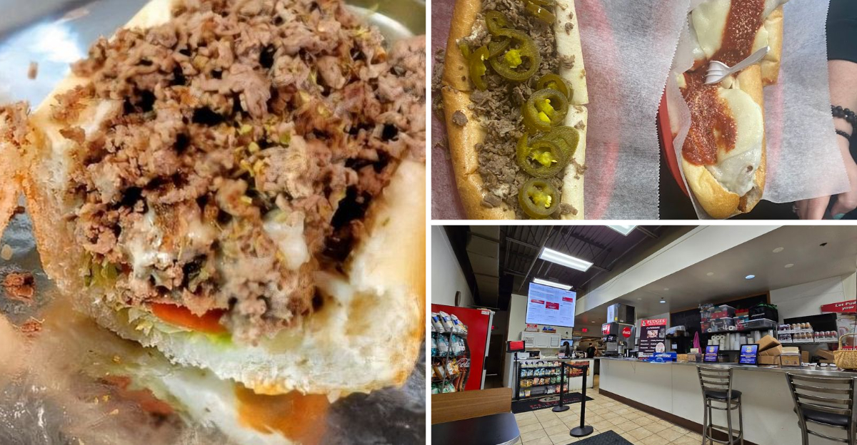 The massive cheesesteak from this unassuming Pennsylvania shop is big enough to feed the whole family