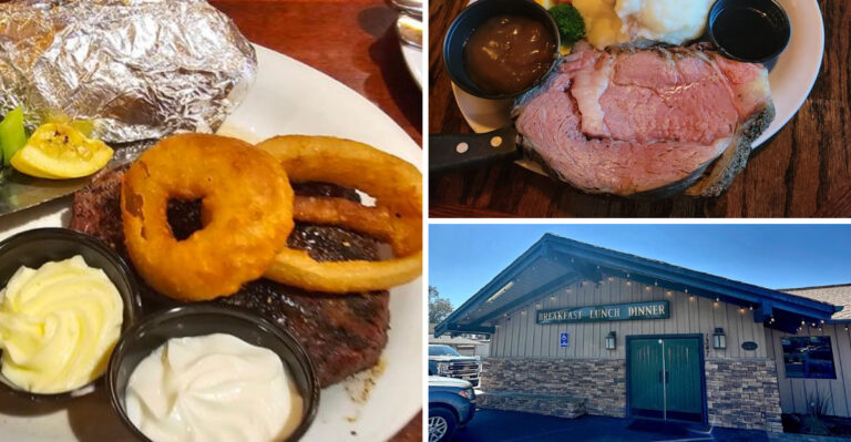 The mouth-watering steaks at this small-town California restaurant are worth traveling for