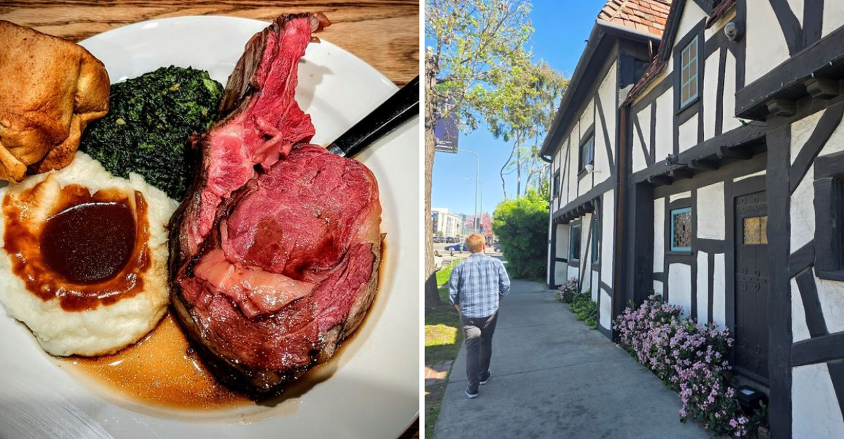 The prime rib at this old timey California restaurant is worth traveling for