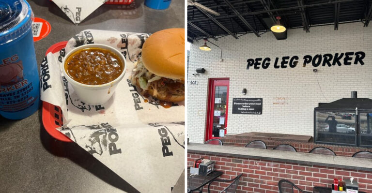 The pulled pork sandwich at this Tennessee BBQ joint is worth traveling miles to try