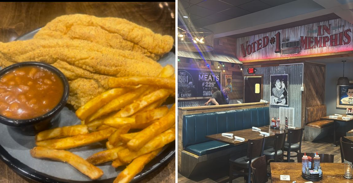 The spicy catfish nuggets at this low key Tennessee BBQ joint are packed with incredible flavor