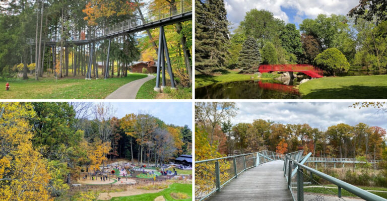 The world’s longest canopy walk is located in Michigan, and it’s an unforgettable family adventure