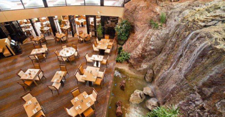 This Arizona Restaurant Features an Indoor Waterfall and Breathtaking Lakeside Views
