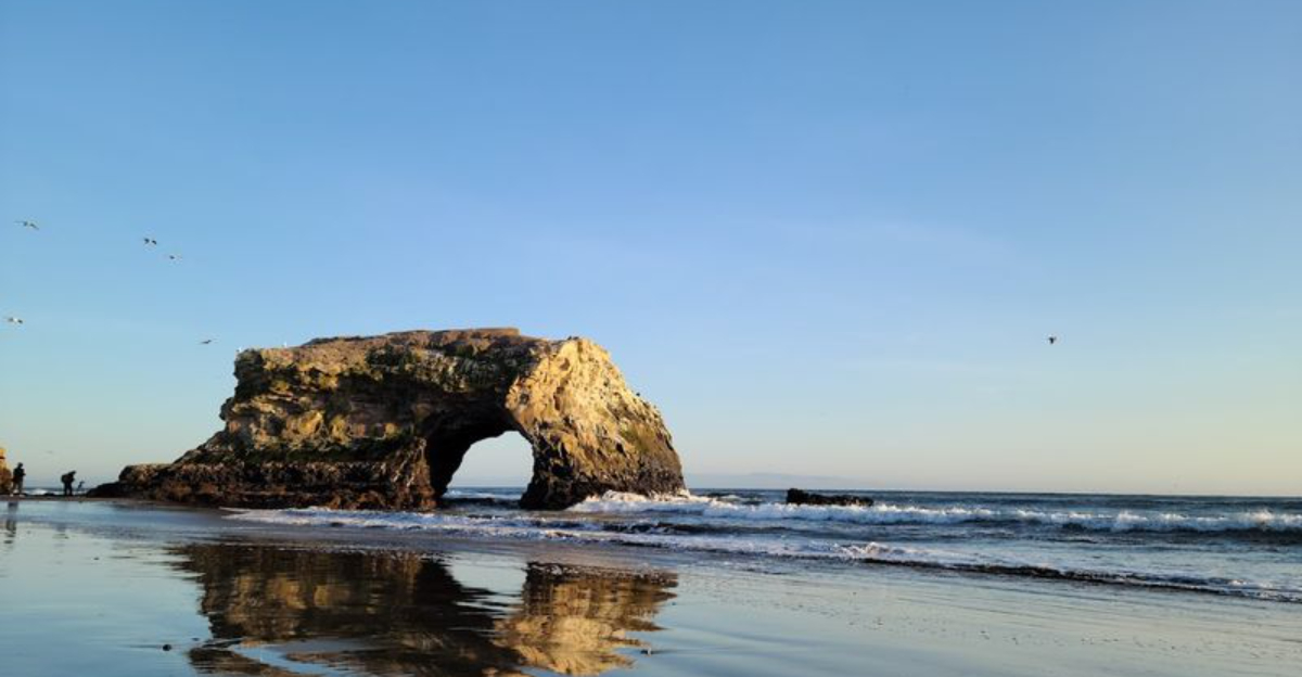 This California beach is famous for breathtaking rock arches carved by nature