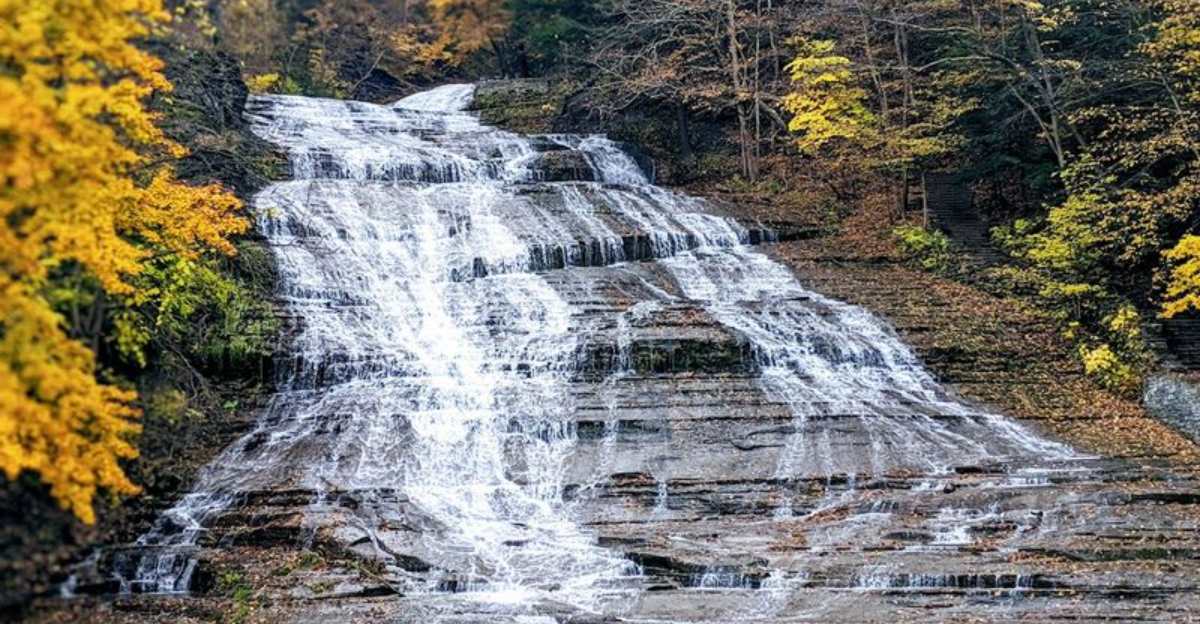 This Stunning New York Waterfall Has A Natural Pool Youll Never Forget