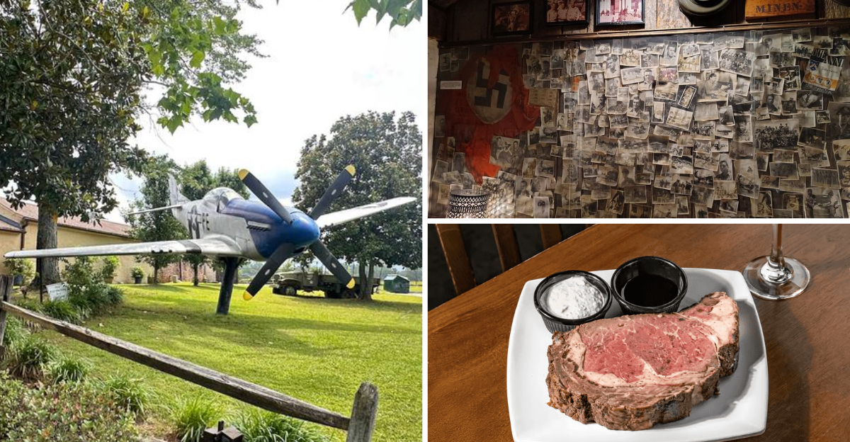 This WWII themed Georgia restaurant serves prime rib that locals swear is the best in the South